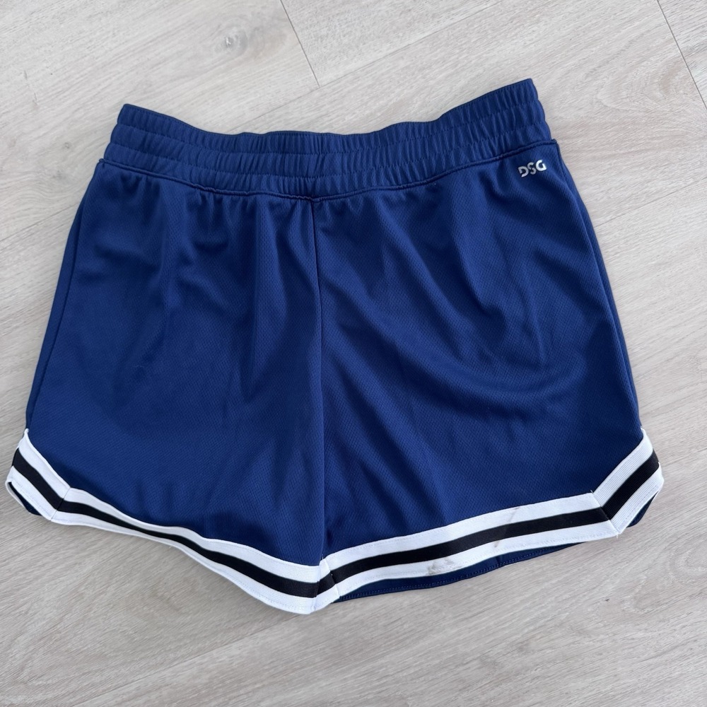 DSG Girls Large 14 Navy Mesh Athletic Shorts Mid Rise NWT - Picture 1 of 9